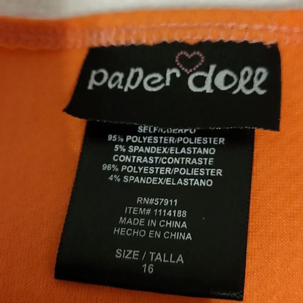 Paper doll coral floral dress‎